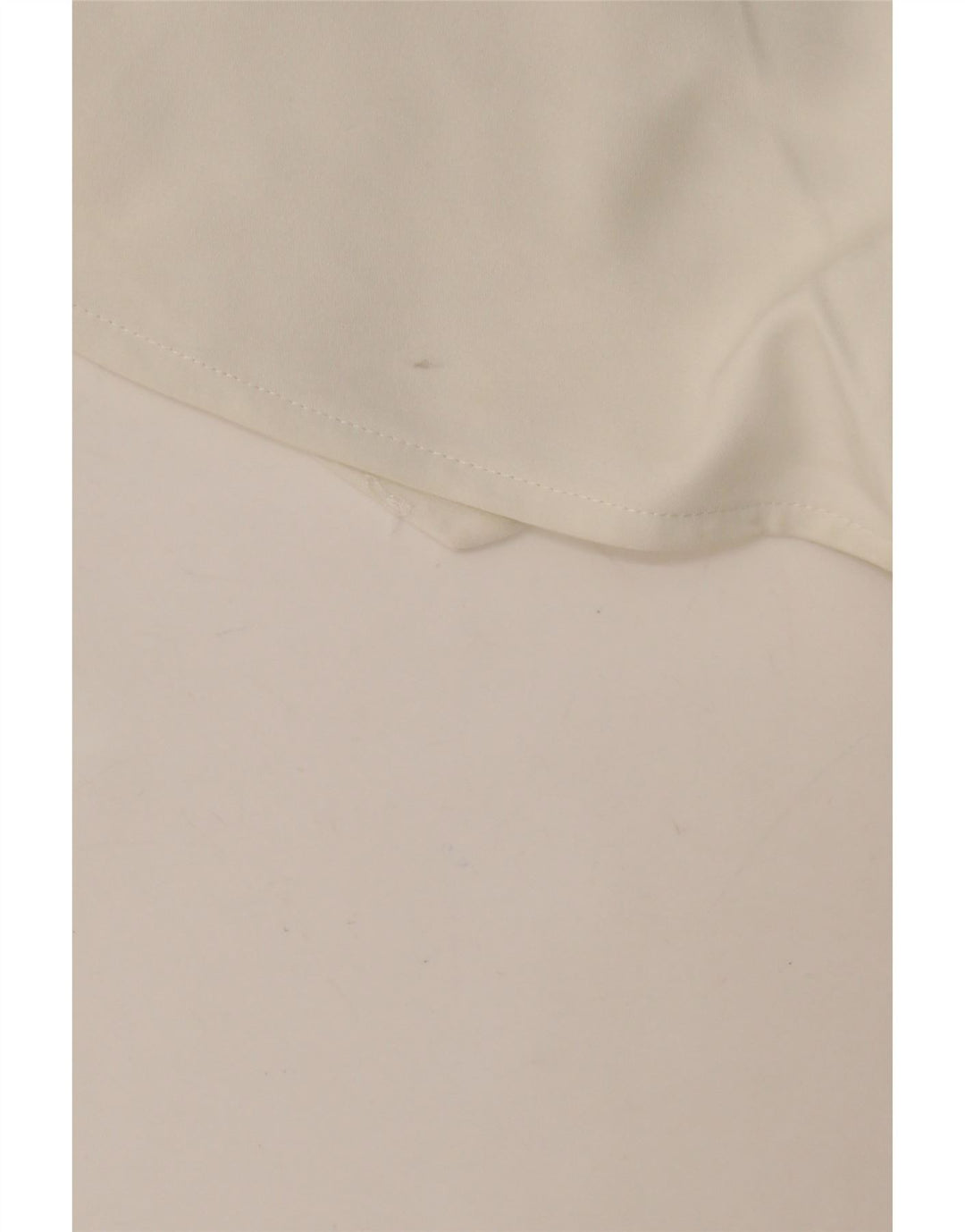 Pantalone ZARA Donna UK 12 Medio Bianco