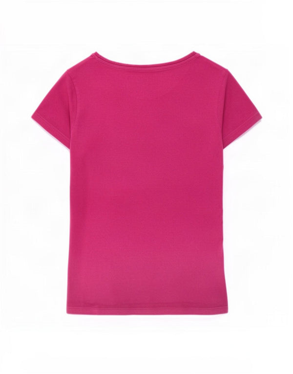 T-shirt grafica da donna Asics Top UK 12 cotone viola medio