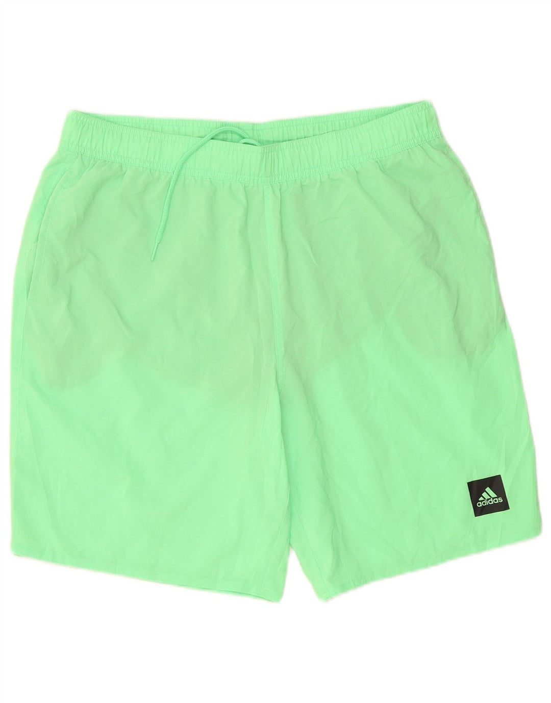Pantaloncini da bagno da uomo Adidas grandi in poliestere verde