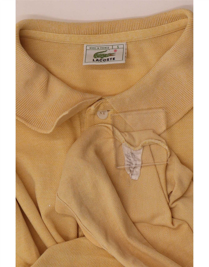 Polo da uomo Lacoste taglia 5 grande in cotone giallo