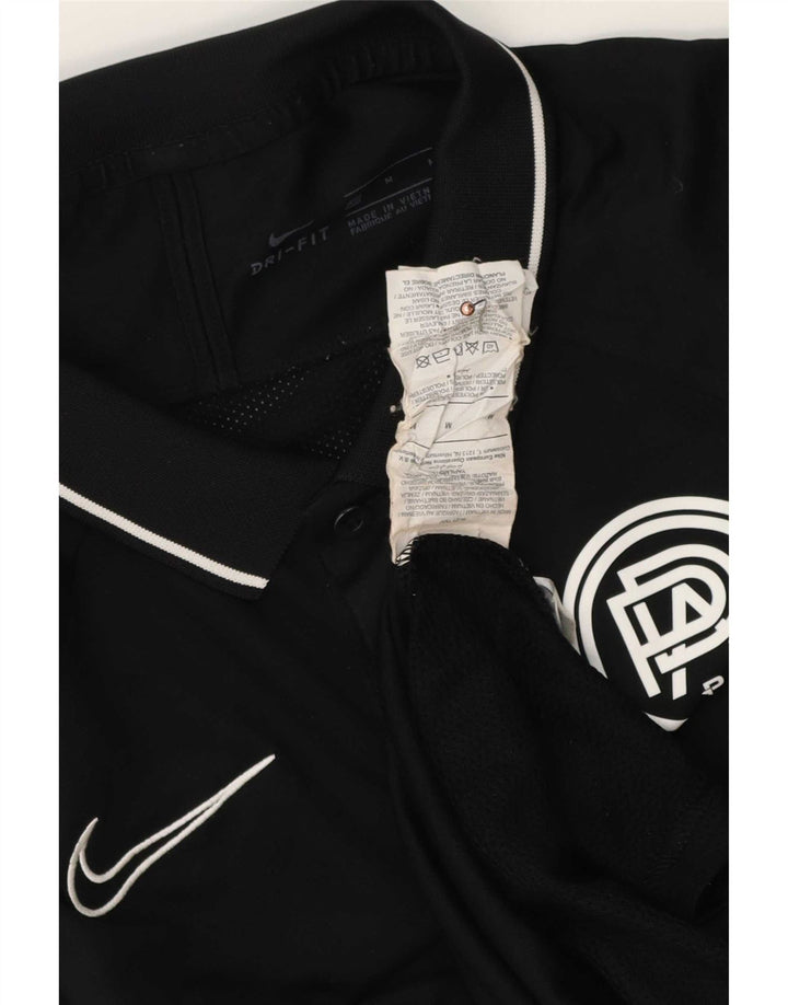 Polo grafica da uomo Nike Pro Direct Academy, blocco colore nero medio