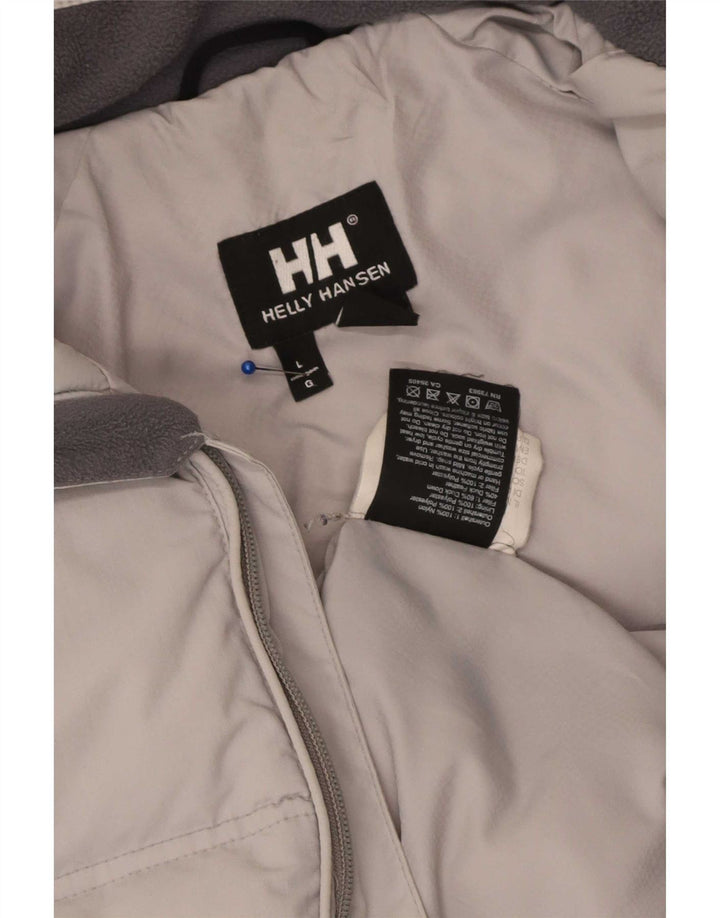Giacca imbottita da donna Helly Hansen UK 16 Large in nylon color block grigio