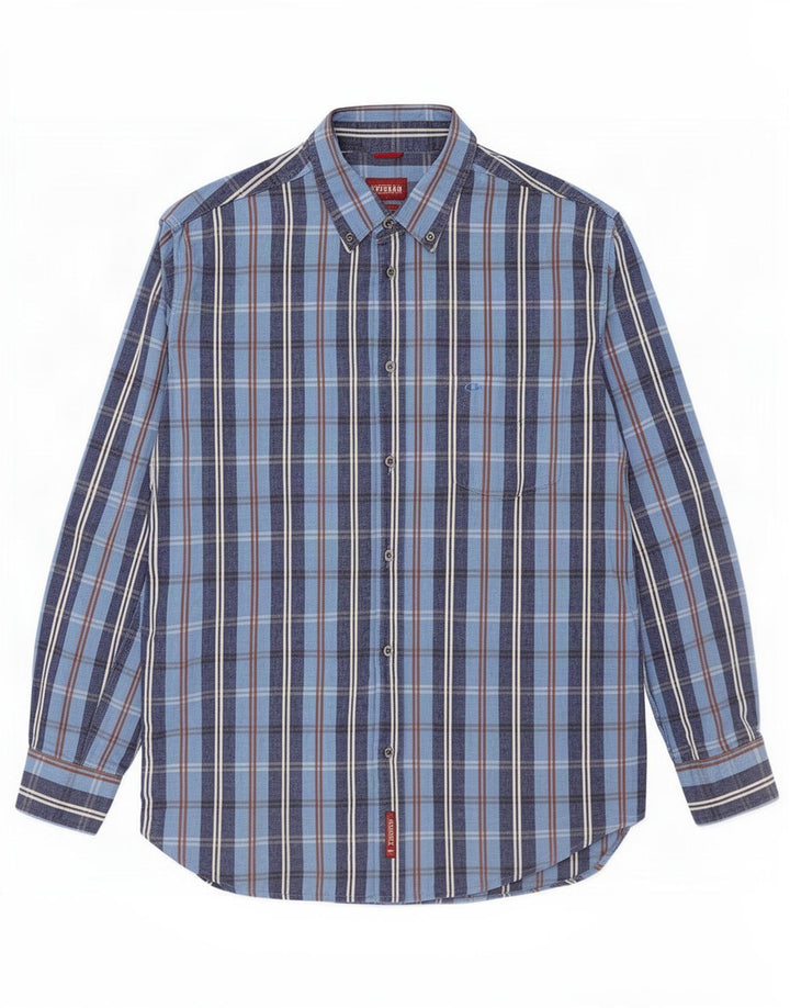 Carrera Camicia da uomo 2XL Cotone a quadri blu
