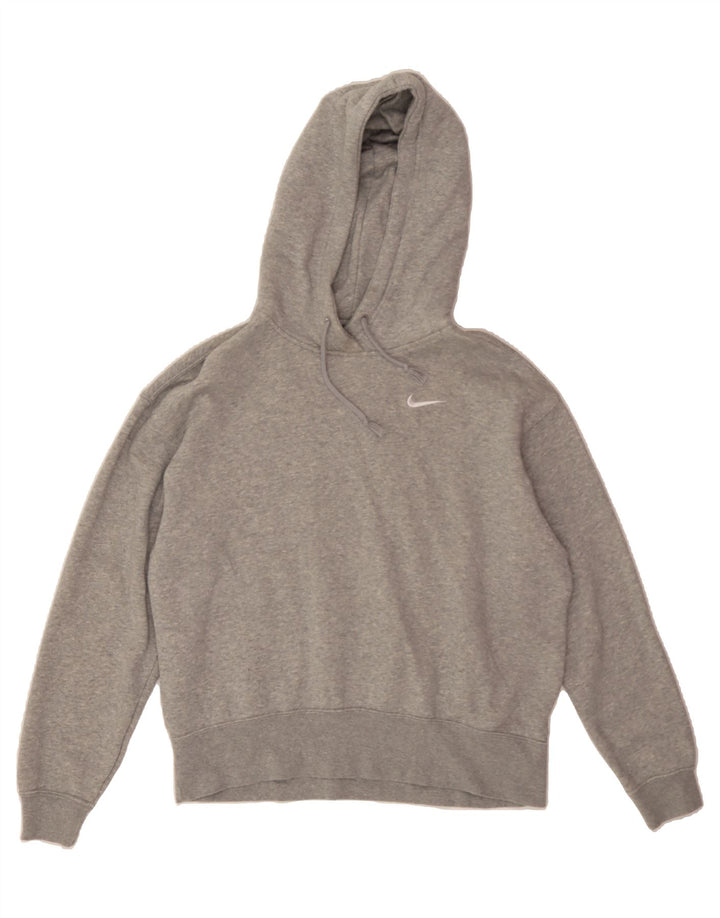 NIKE Mens Oversized Hoodie Jumper Small Grey Cotton Vintage Nike and Second-Hand Nike from Messina Hembry 