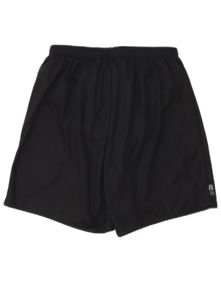 Pantaloncini sportivi Adidas Climalite da uomo grandi in poliestere nero