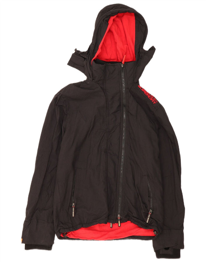 Giacca a vento grafica da uomo Superdry Windcheater UK 38 media nera