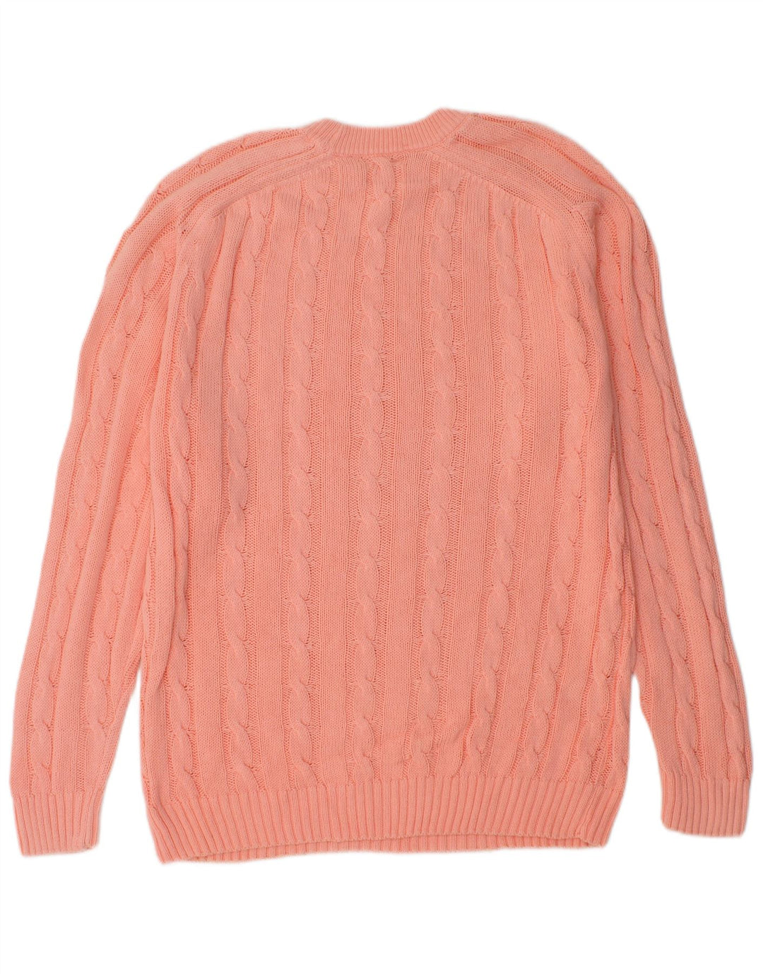 Maglione maglione girocollo vintage da uomo grande rosa