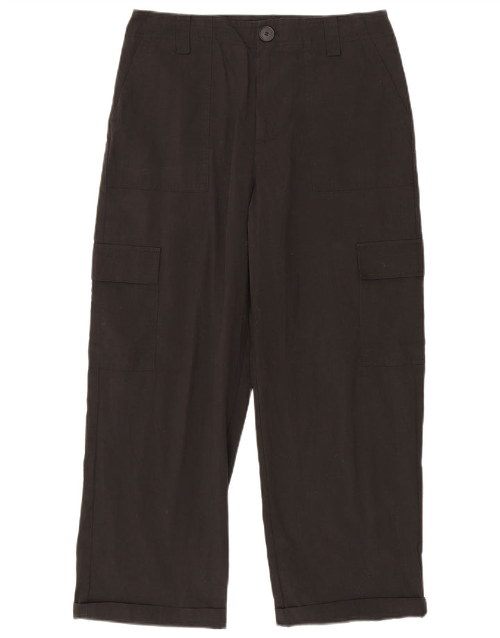 Pantaloni cargo dritti da donna Zara medi W28 L25 cotone nero