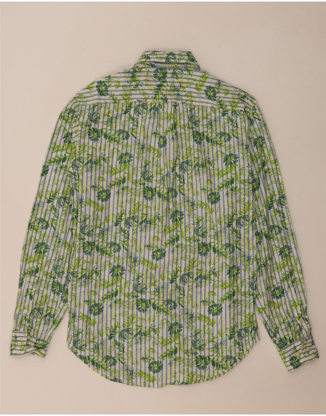 Camicia da uomo Massimo Dutti taglia 40 verde medio floreale
