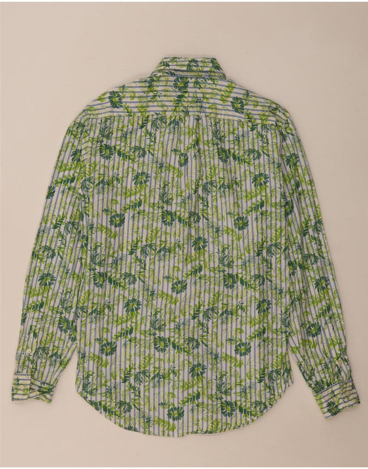 Camicia da uomo Massimo Dutti taglia 40 verde medio floreale