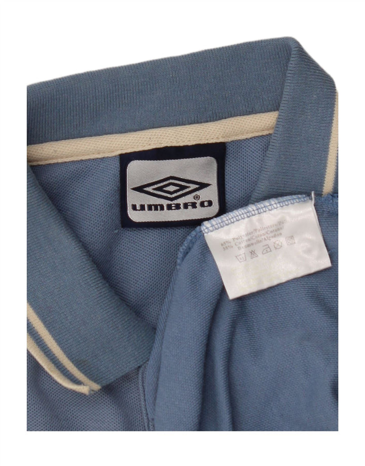 Polo da uomo Umbro UK 44/46 XL poliestere blu