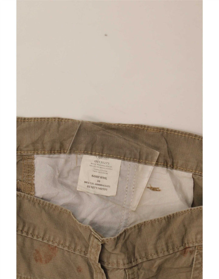 Pantaloncini cargo da uomo Wrangler W36 grandi cotone kaki