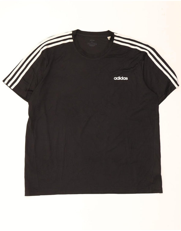T-shirt ADIDAS da uomo Aeroready XL nera in poliestere