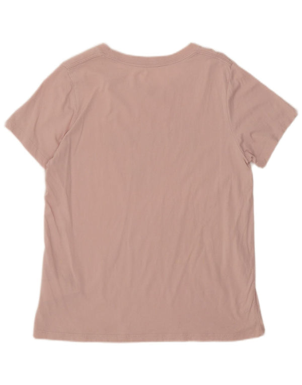 T-shirt grafica da donna Converse Top UK 14 grande cotone rosa
