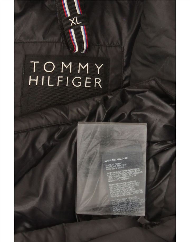 Giacca imbottita da uomo Tommy Hilfiger UK 42 XL nylon nero