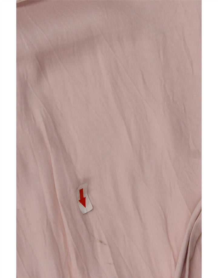 Abito a portafoglio da donna Zara UK 10 piccolo in viscosa rosa