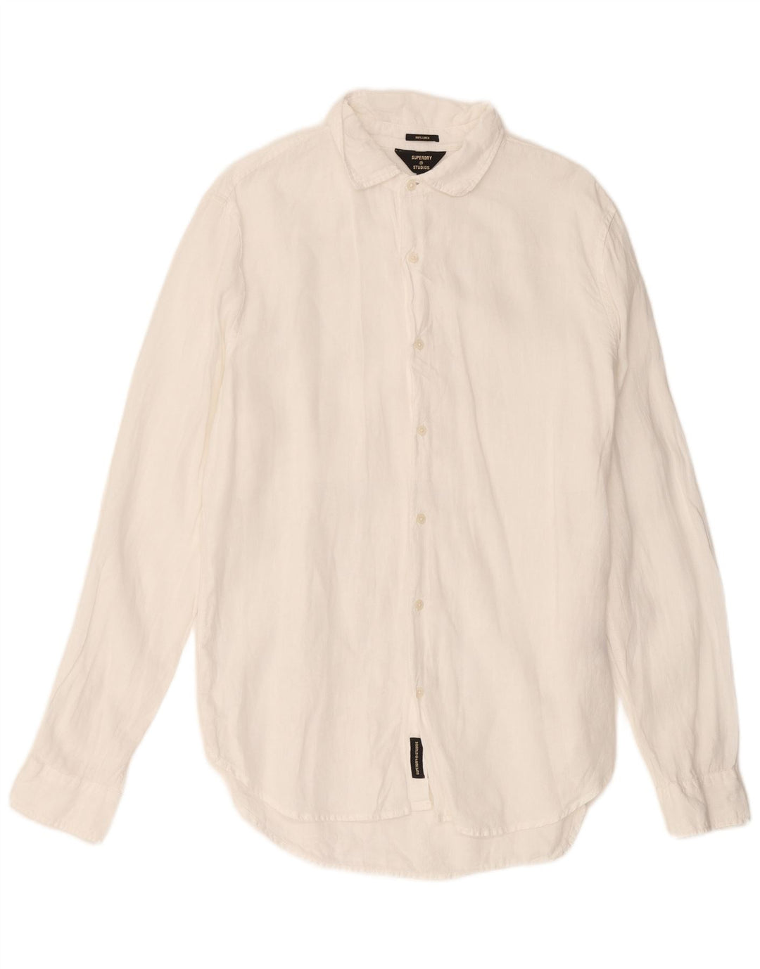 Camicia da uomo Superdry XL in lino bianco