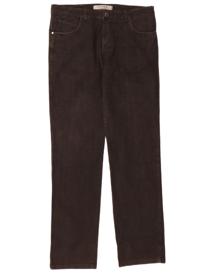 Pantaloni casual da uomo J.E. Mc Collum IT 50 Large W36 L32 Marrone a quadri