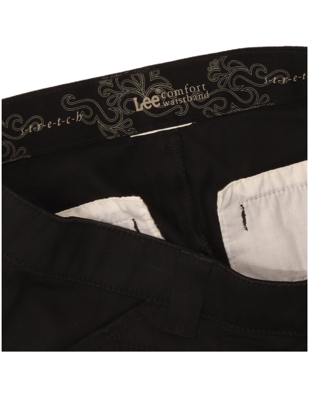 Pantaloni cargo dritti da donna Lee W30 L30 neri