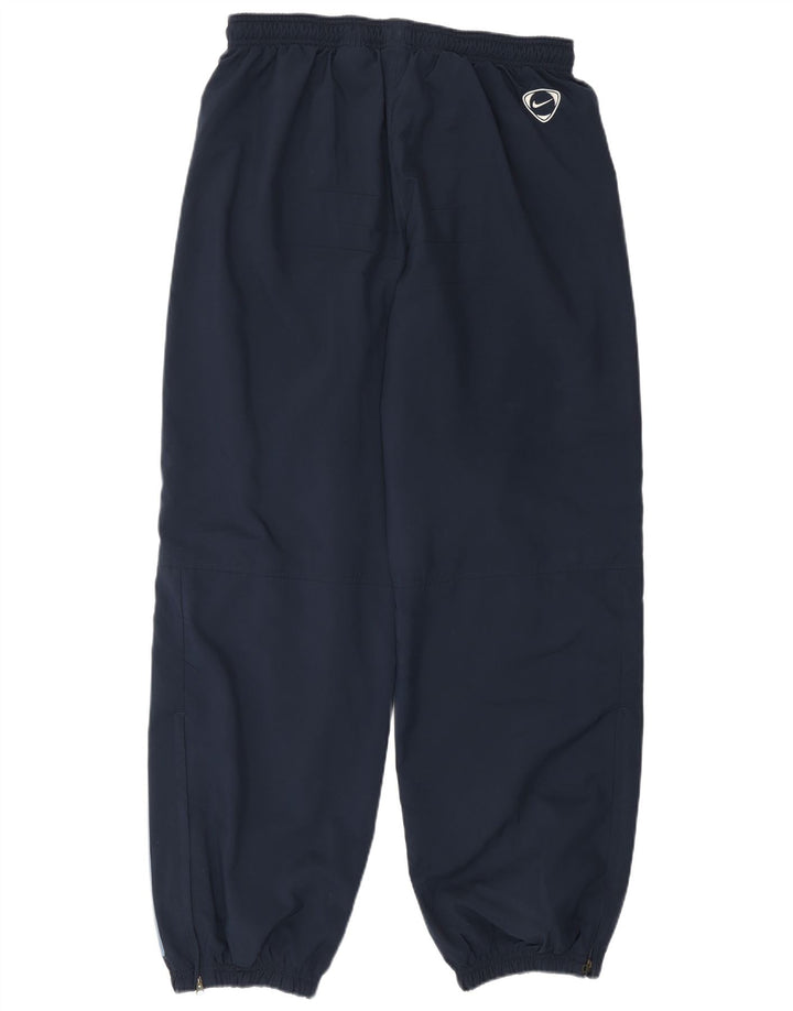 Pantaloni da tuta Nike da uomo, pantaloni da jogging, grandi, in poliestere blu navy