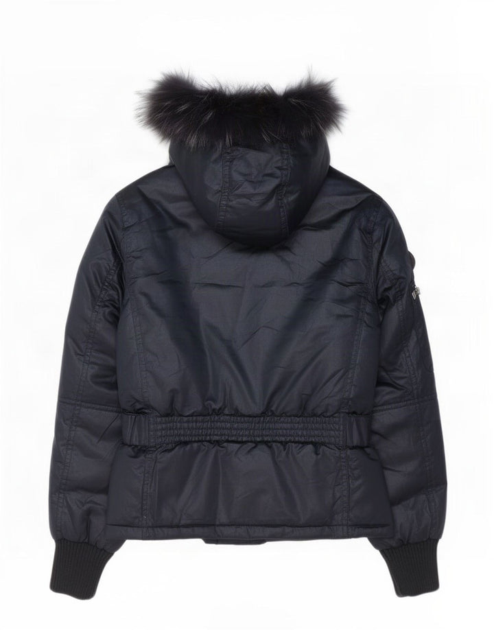 Giacca imbottita con cappuccio da donna Phard UK 10 piccola in poliestere blu navy