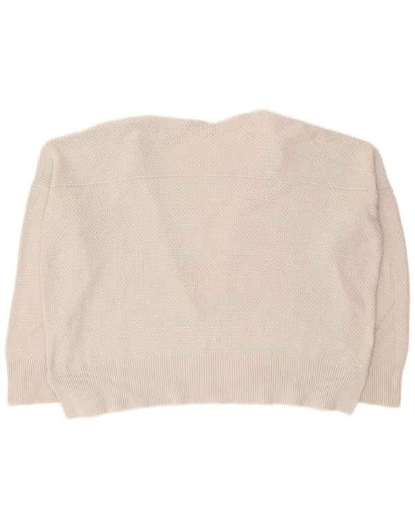 Maglione cardigan oversize da donna Gap UK 16 grande cotone grigio