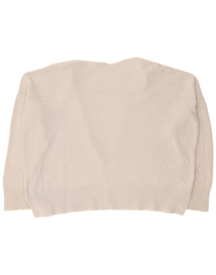 Maglione cardigan oversize da donna Gap UK 16 grande cotone grigio