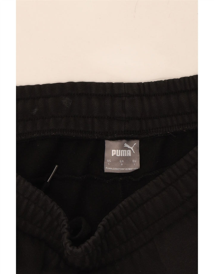 PUMA Mens Tracksuit Trousers Joggers Large  Black Cotton Vintage Puma and Second-Hand Puma from Messina Hembry 