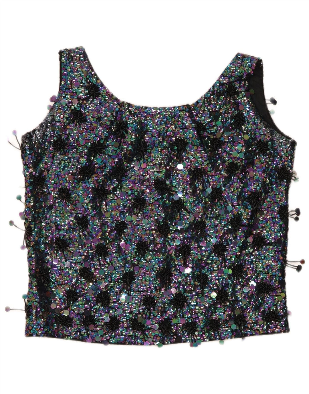 MA CHERIE Camicetta senza maniche corta da donna IT 42 Colore nero medio