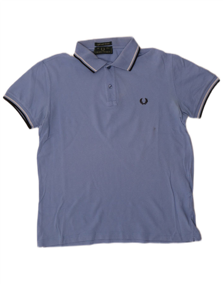 Polo Fred Perry da uomo leggera ed elasticizzata grande blu