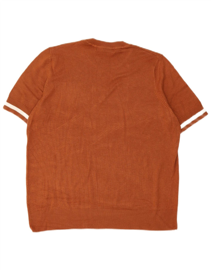 Maglione maglione girocollo da donna Marks & Spencer UK 12 Marrone medio