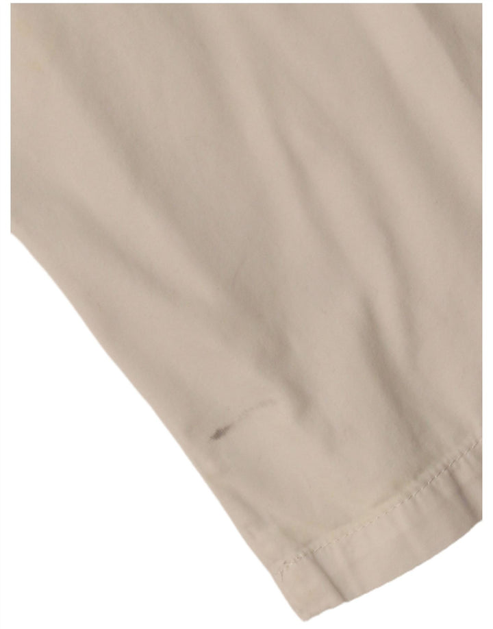 Pantaloni corti con pegged da donna Marks & Spencer UK 14 Large W36 L24 Bianco