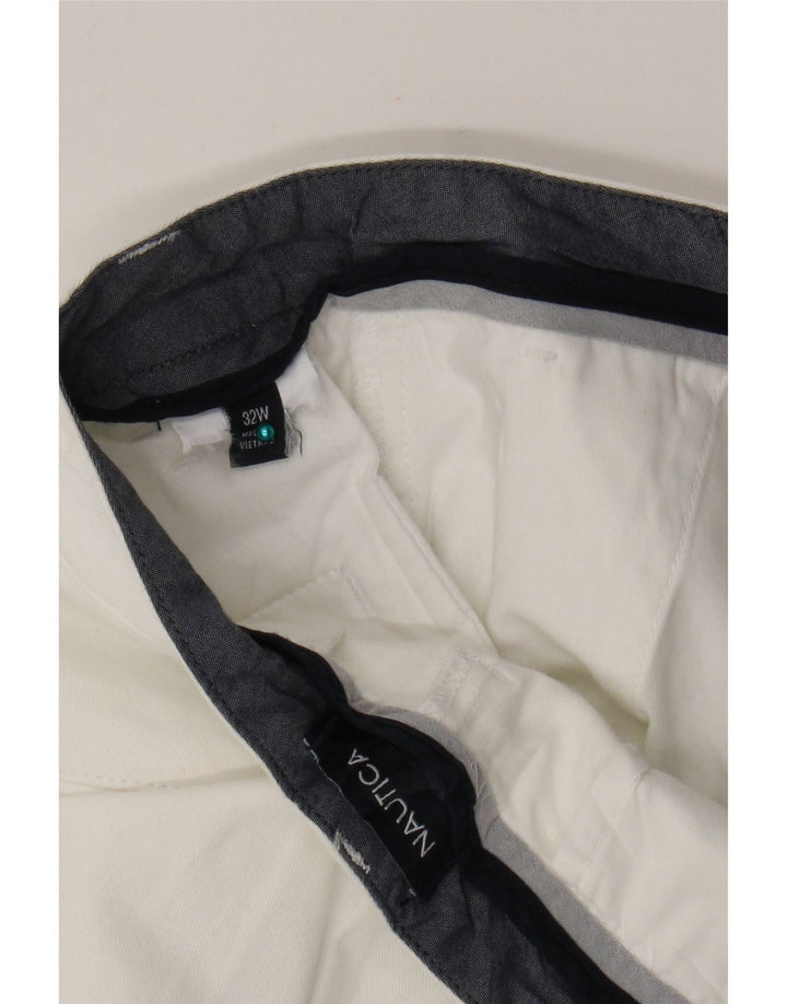Pantaloncini chino da uomo Nautica W32 bianco medio