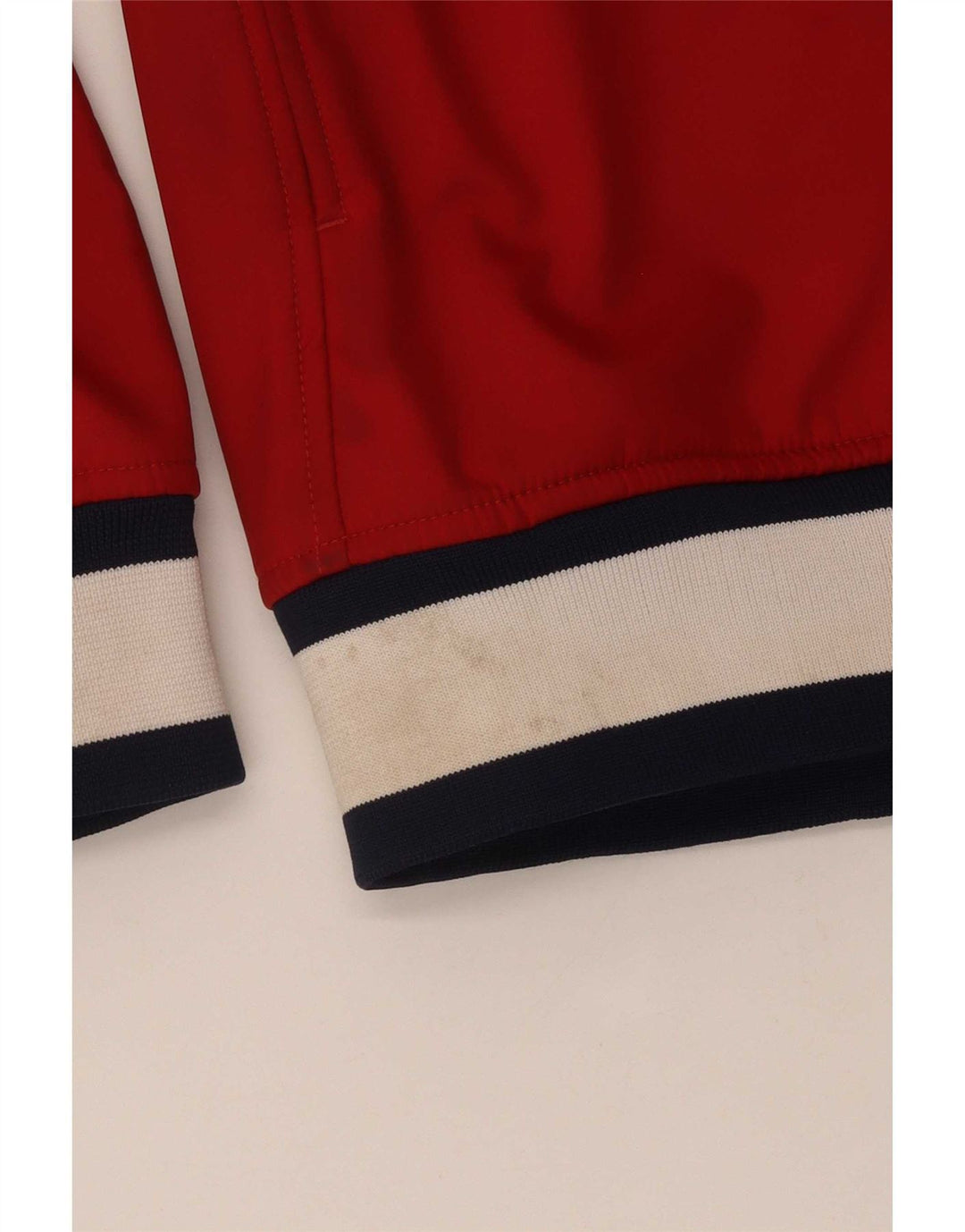 Giacca da tuta grafica da uomo Kappa in poliestere color block rosso medio