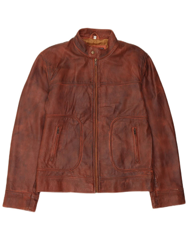 Vintage da donna UK 18 XL in pelle marrone