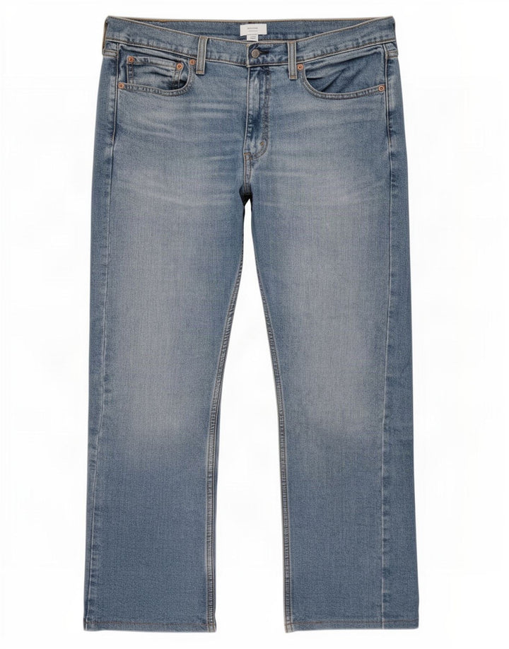 Levi's Uomo 513 Slim Jeans dritti W34 L32 Cotone Blu