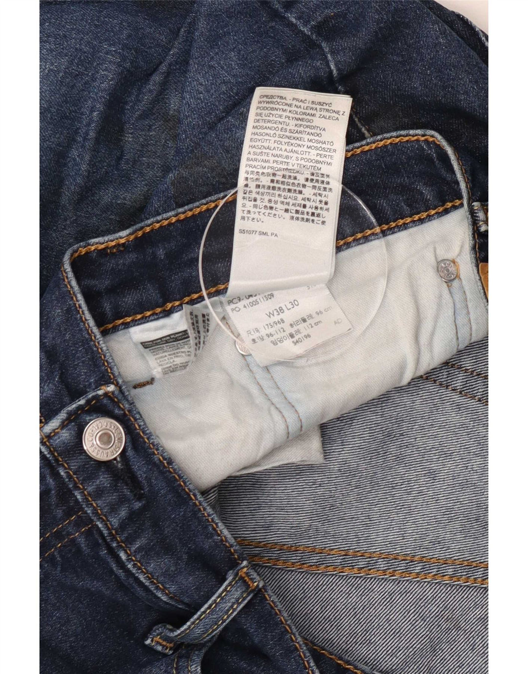 Jeans Levi's Uomo 511 Slim W38 L30 Cotone Blu
