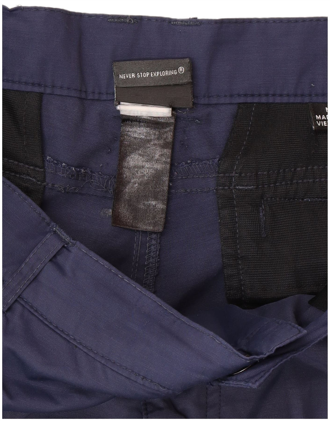 Pantaloncini cargo da uomo The North Face medi W36 poliestere blu navy
