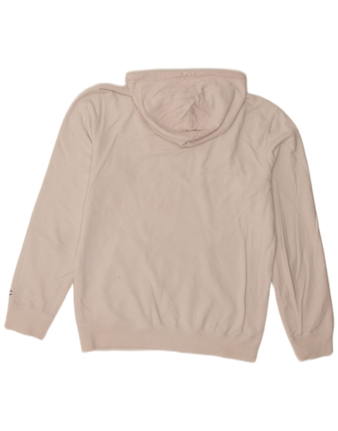 Maglione con cappuccio grafico da uomo Champion in cotone bianco medio