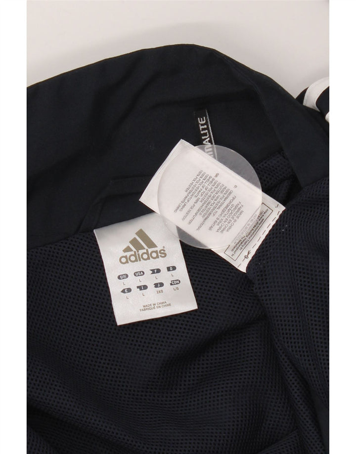 Giacca da uomo Adidas Climalite Top Jacket Large Blu Navy Colourblock