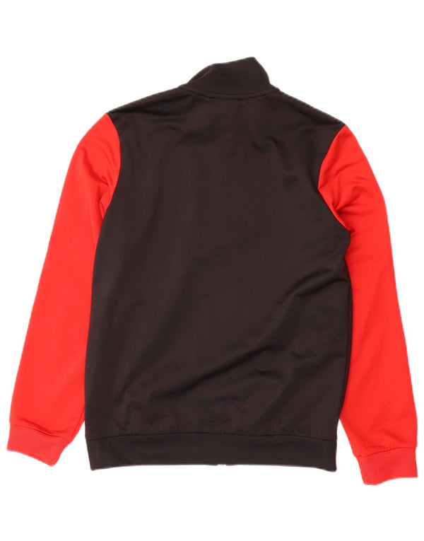 Giacca da tuta da ragazzo Adidas 11-12 anni in poliestere color block nero