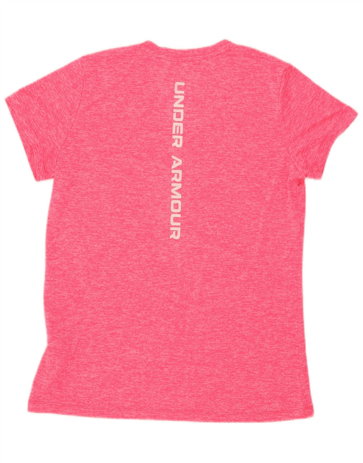 Maglietta grafica da donna Under Armour Top UK 12 Poliestere screziato rosa medio