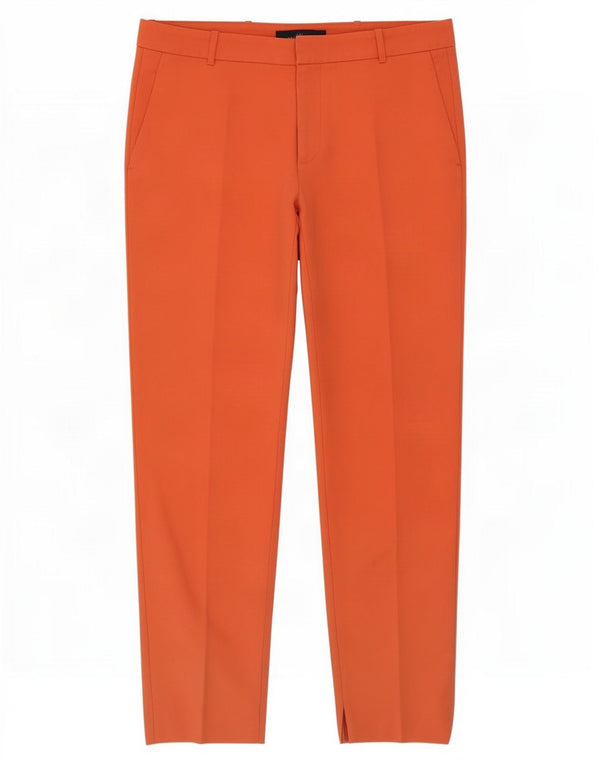 Pantaloni chino affusolati da donna Zara XL W32 L27 cotone arancione