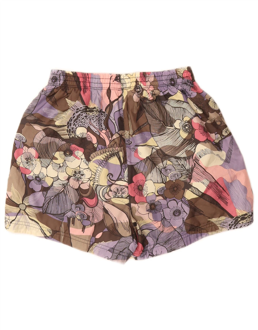 Pantaloncini sportivi da donna NIKE UK 4 XS Poliestere floreale multicolore