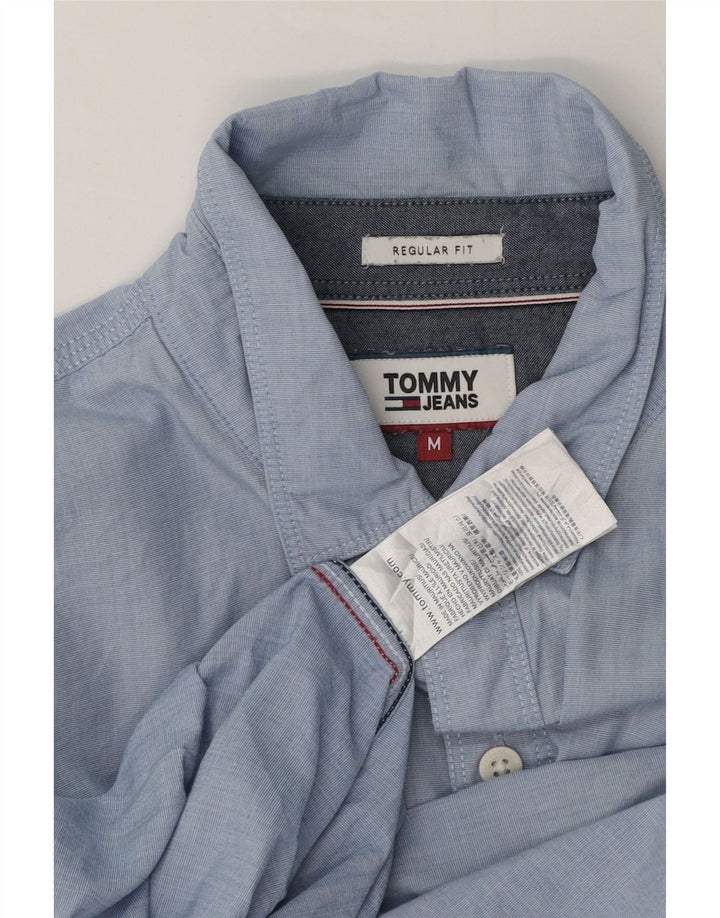 Camicia da uomo vestibilità regolare Tommy Bahama cotone gessato blu medio