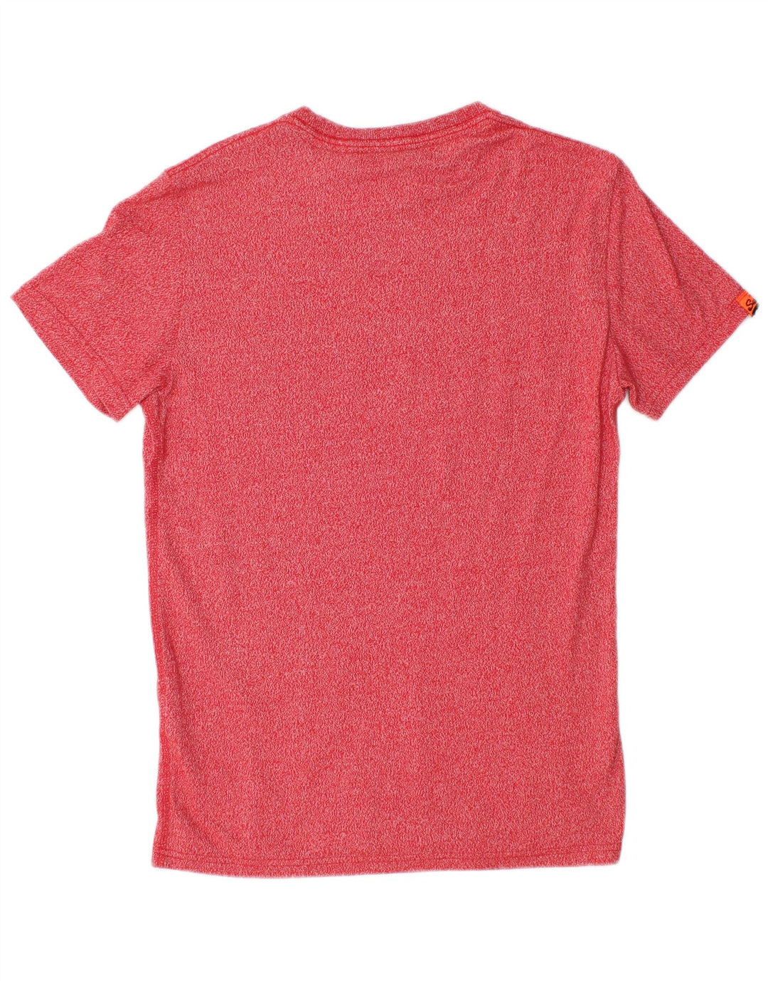 T-shirt grafica da uomo Superdry Top in cotone chiazzato rosso piccolo