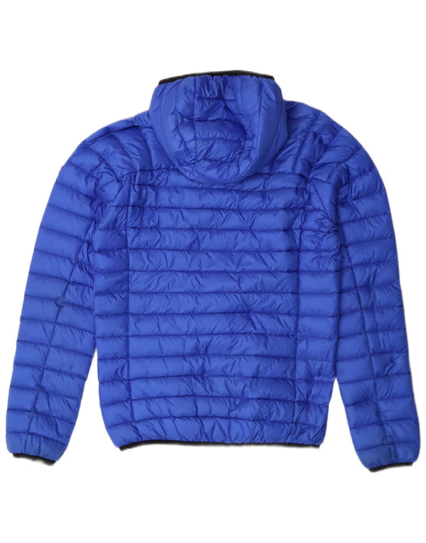 Giacca imbottita con cappuccio da uomo SUPERDRY Core UK 36 piccola in nylon blu