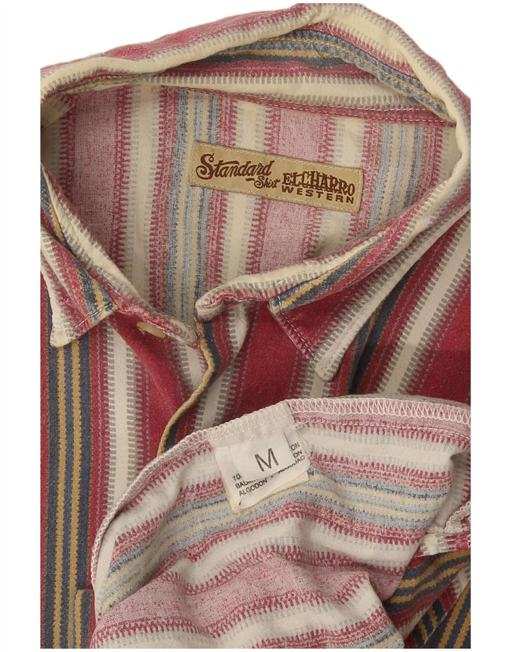 Camicia da uomo in flanella El Charro in cotone a righe multicolore medio