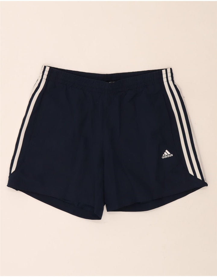 Pantaloncini sportivi ADIDAS da uomo Climalite medio poliestere blu navy