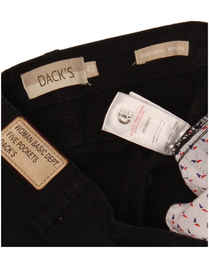 Pantaloncini di jeans vestibilità regolare da donna di Dack IT 42 medio W28 cotone nero
